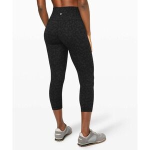 Lululemon Wunder Under Crop High-Rise Luxtreme 23" Formation Camo Leopard 4